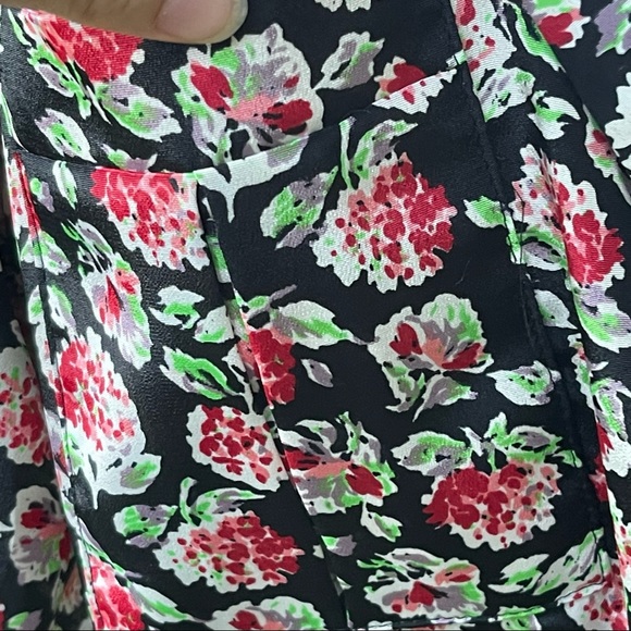 Vintage Breli original Black and floral dress with a belt and pockets no size. - Picture 6 of 6